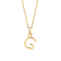 Pendentif « G » en or jaune 10 K