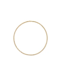 55cm (22") 5.5mm Width Semi Solid Diamond Cut Curb Chain in 10kt Yellow Gold