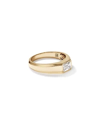 Bague Solitaire avec Diamant de Laboratoire de 1,00 Carat TW en Or Jaune 14 Carats