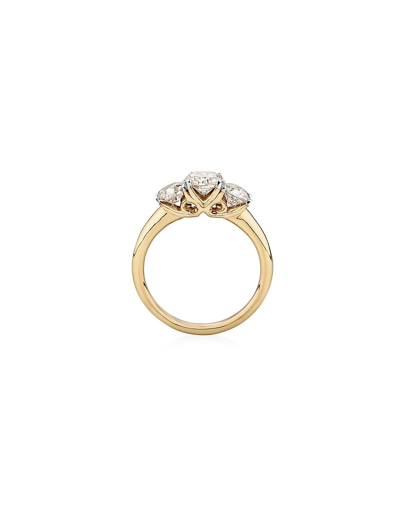 Bague de fiançailles en or blanc 14 K avec diamants totalisant 0,78 ct
