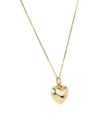 Petit pendentif de cœur en relief en or jaune 10 K