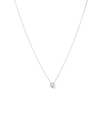 Lume Lab Round Pendant with 0.10 Carat TW of Laboratory-Grown Diamonds in Sterling Silver