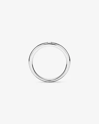 Carat TW Round Brilliant Diamond Duo Wedding Band in 18kt White Gold