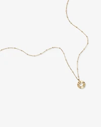Collier pendentif cercle ouvert Sunray en or jaune 10 kt