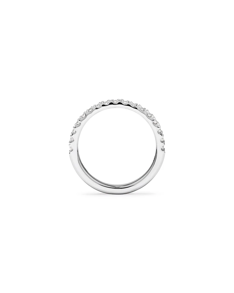 Alliance avec Diamants Ronds Brillants Sertis Griffes de 0,25 Carat TW en Or Blanc 18 kt