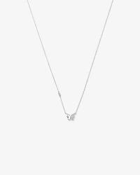 50cm (19.6") Butterfly Necklace with Cubic Zirconia in Sterling Silver