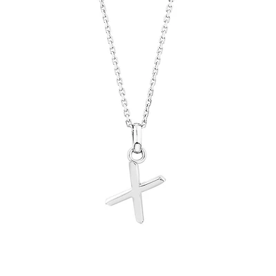 Pendentif « X » en argent sterling
