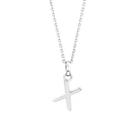 Pendentif « X » en argent sterling