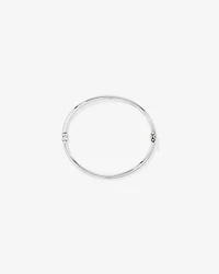 60mm Hollow Tube Bangle in Sterling Silver