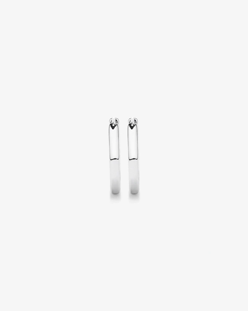 Créoles polies 13,5 mm en argent sterling