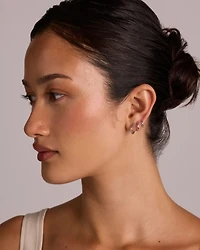Créoles polies 13,5 mm en argent sterling
