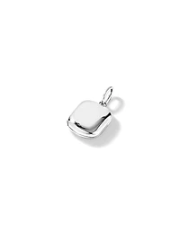 Pendentif médaillon carré en argent sterling