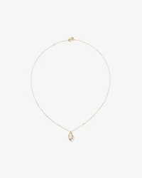 Lume Lab Marquise Pendant with 0.50 Carat TW of Laboratory-Grown Diamond in 10kt Yellow Gold