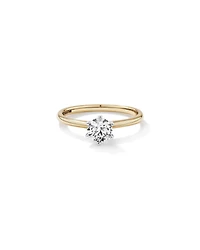 Bague de fiançailles Solitaire de Michael Hill en or jaune et blanc 18 K avec diamants du Code of Origin de De Beers totalisant 0,70 ct