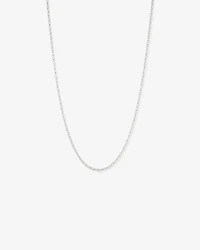 55cm (22") 3mm-3.5mm Width Oval Belcher Chain in Sterling Silver