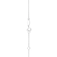 19cm (7.5") I Initial Bracelet in Sterling Silver