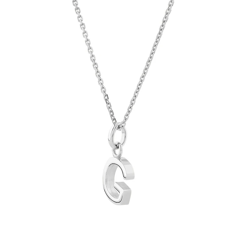 "G" Initial Pendant in Sterling Silver
