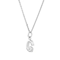 "G" Initial Pendant in Sterling Silver