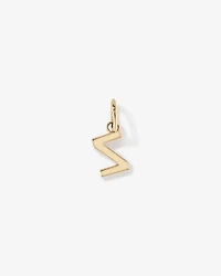 Letter Z Initial Pendant in 10kt Yellow Gold