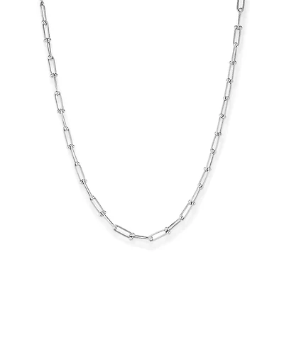 Chaîne à Maillons Boules et Ovales en Argent Sterling