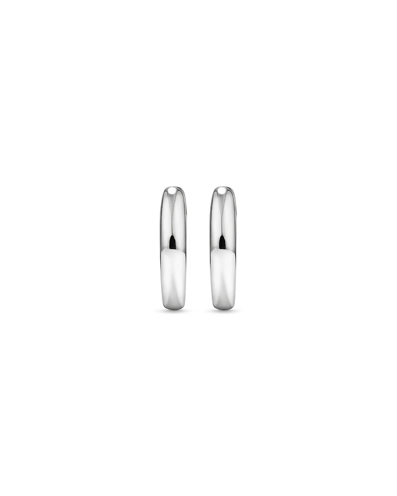 11mm Huggie Earrings in Sterling Silver