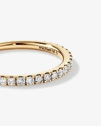 Bague de Mariage à Sertissage Griffe de Diamant de 0,34 Carat TW en Or Jaune 14kt