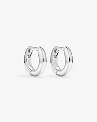 11mm Huggie Earrings in Sterling Silver