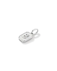 Pendentif initiale Lettre B en nacre et argent sterling