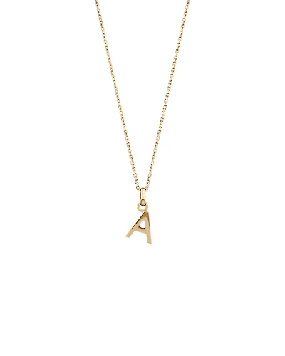 Pendentif « A » en or jaune 10 K