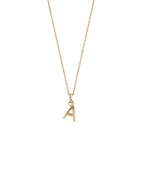 Pendentif « A » en or jaune 10 K