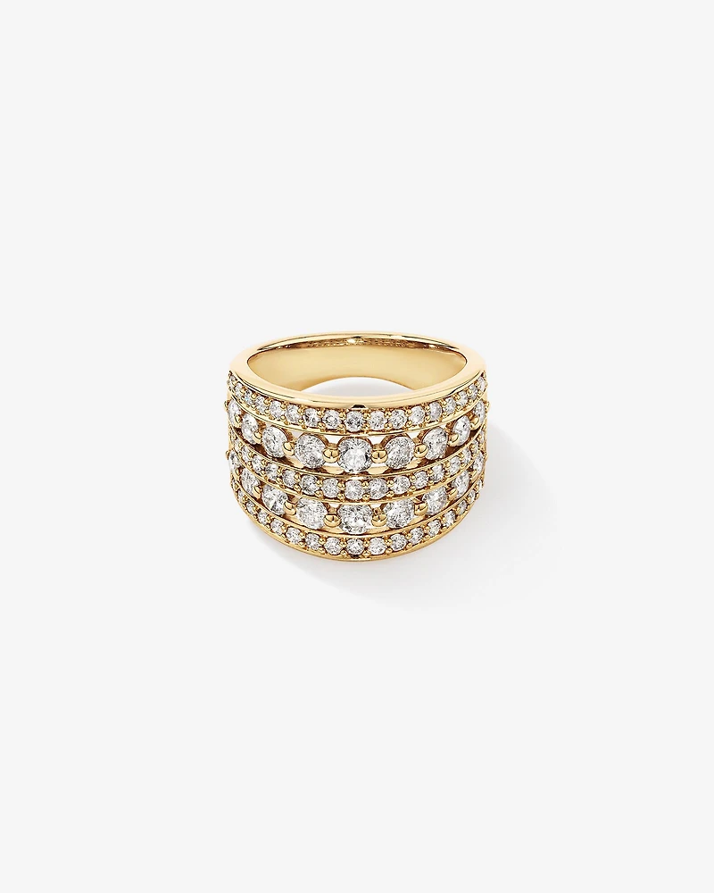 Bague TW Infinite Diamonds 2,25 carats en or jaune 10 carats
