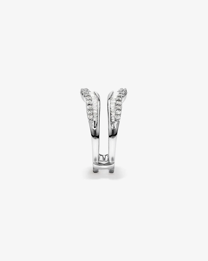 Enhancer Ring with 3/4 Carat TW of Diamonds in 14kt White Gold