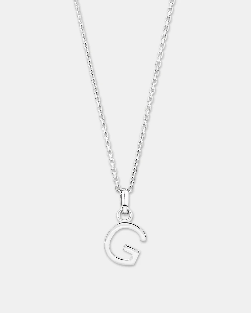 "G" Initial Pendant in Sterling Silver