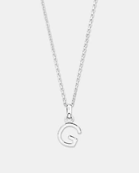 "G" Initial Pendant in Sterling Silver