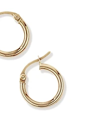 Anneaux de 14 mm en or jaune 10 K