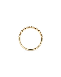 Alliance en or jaune 14 carats avec diamant de 0,15 carat