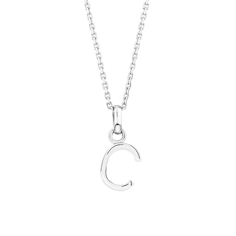 Pendentif « C » en argent sterling