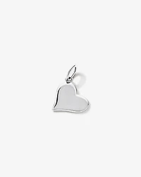 Engravable Love Heart Pendant in Sterling Silver