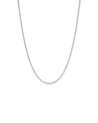 55cm (22") 3.5mm Width Miami Curb Chain Necklace in Sterling Silver