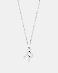 "R" Initial Pendant in Sterling Silver