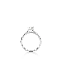 Bague de fiançailles en or blanc 14 K avec diamants totalisant 1,25 ct