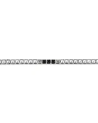 Men's 0.50 Carat TW Black and White Diamond Tennis Bracelet in Sterling Silver