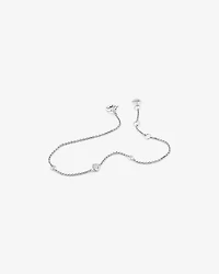 Bracelet en argent sterling avec diamants isolés totalisant 0,10 ct