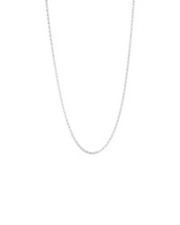 55cm (22") 3mm-3.5mm Width Oval Belcher Chain in Sterling Silver