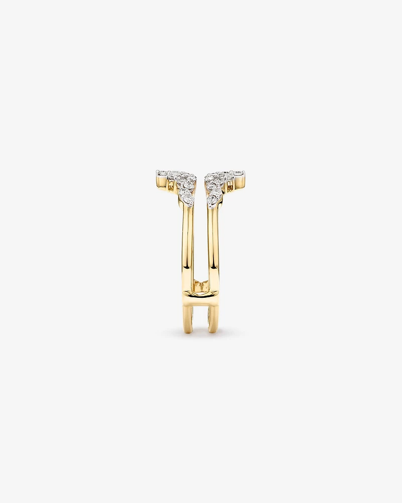 Enhancer Ring with 0.33 Carat TW of Diamonds in 14kt Yellow Gold