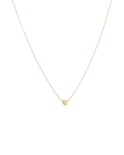 Heart Slider Necklace in 10kt Yellow Gold