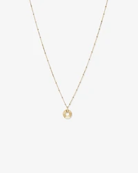 Collier pendentif cercle ouvert Sunray en or jaune 10 kt