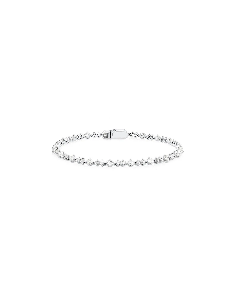 2.79 Carat TW Diamond Tennis Bracelet in 14kt White Gold