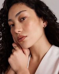 Bague Enveloppante avec Saphir Synthétique Marquise Est-Ouest en Or Jaune 10 carats