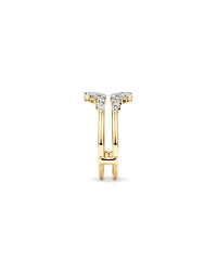 Enhancer Ring with 0.33 Carat TW of Diamonds in 14kt Yellow Gold